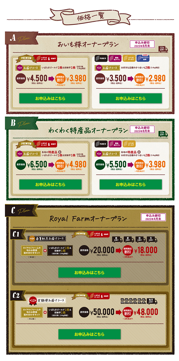 おいも株　オーナー制度2022